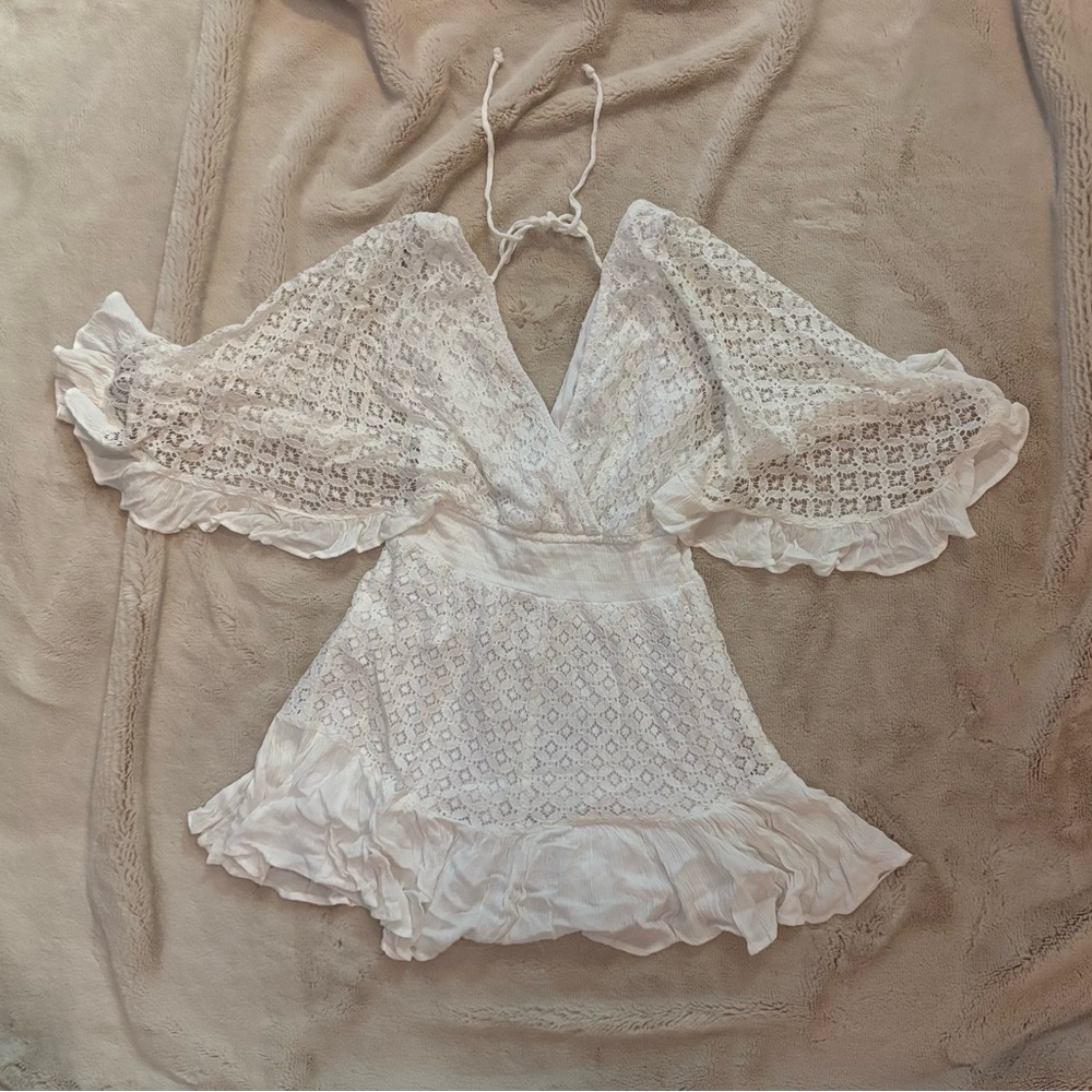 Jessica Simpson White Lace Top